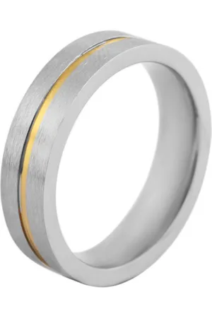 Akzent Fingerring Hilke aus Edelstahl, Unisex, bicolor, Gr. 64 - 70 (Einzeln) - Verkäufer: Shaghafi GmbH