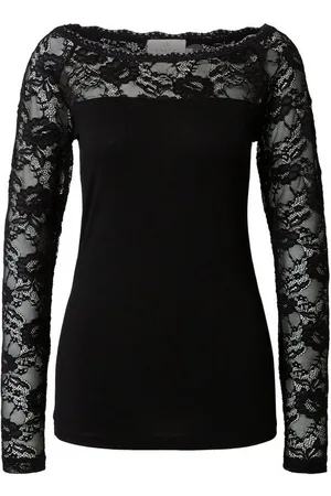 Kaffe Langarmshirt Lacy (1-tlg) Spitze - Verkäufer: Mary & Paul