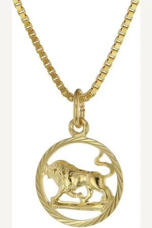 trendor Kette mit Anhänger Sternzeichen Löwe 333 Gold + goldplattierte Kette - Verkäufer: uhrcenter