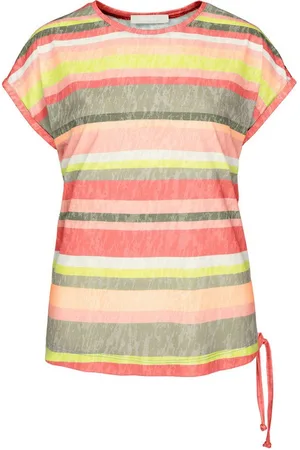 Bianca Rundhalsshirt JULIE mit modernem Streifendessin in Trendfarben - Verkäufer: