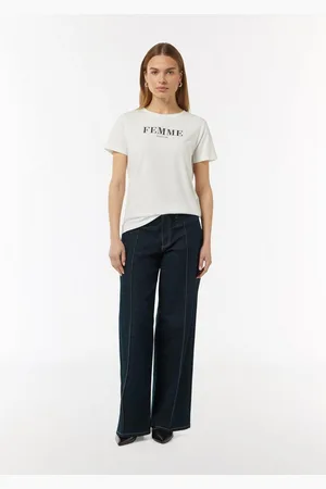 Comma, 5-Pocket-Jeans Wide-Leg-Hose aus elastischem Denim Waschung - Verkäufer: s.Oliver