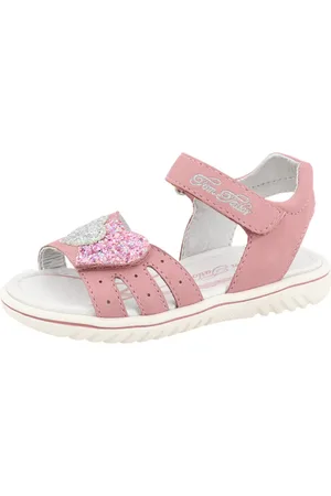 TOM TAILOR Sandale, Festtagsschuh, Klettschuh, Sommerschuh mit Glitzer-Herzen