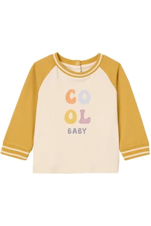 Vertbaudet Langarmshirt Bio-Kollektion: Baby Shirt COOL BABY - Verkäufer: