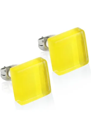 ALEXASCHA Paar Ohrstecker mit Ohrklemme Kleine Ohrstecker aus Glas • 10mm - Verkäufer: