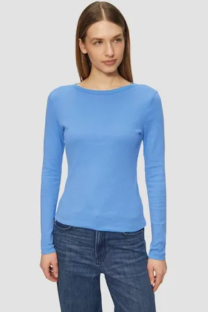 QS by s.Oliver Langarmshirt Baumwoll-Longsleeve im Slim Fit - Verkäufer: