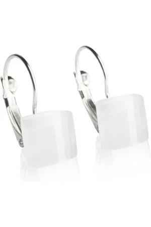 ALEXASCHA Paar Ohrhänger Geometrische Ohrringe aus Glas • 10mm - Verkäufer: