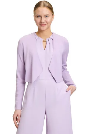 Betty & Co Strickjacke Betty & Co Feinstrickjacke ohne Verschluss (1-tlg) Struktur
