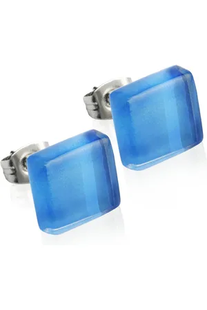 ALEXASCHA Paar Ohrstecker mit Ohrklemme Kleine Ohrstecker aus Glas • 10mm - Verkäufer: