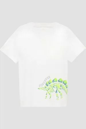QS by s.Oliver Kurzarmshirt Weiches Baumwoll-T-Shirt mit Silicon-Print - Verkäufer: