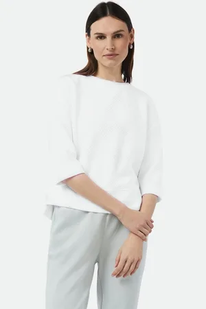 Comma, Sweatshirt Strukturiertes Relaxed-Fit-Sweatshirt mit 3/4-Ärmeln - Verkäufer: s.Oliver