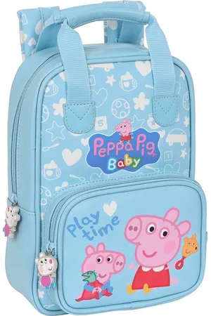 Peppa Pig Rucksack Kinderrucksack Peppa Wutz Baby Hellblau 20 x 28 x 8 cm - Verkäufer: woolloom
