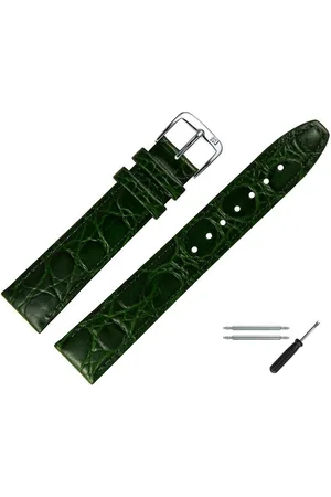 MARBURGER Uhrenarmband 12mm Leder Kroko (Caiman) Prägung - Verkäufer:
