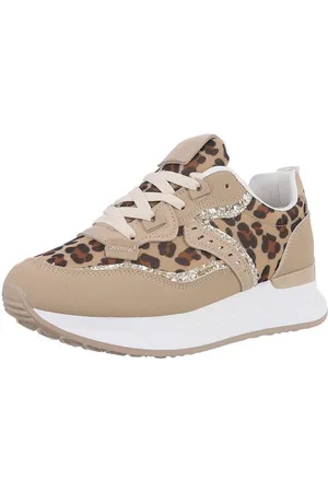 Ital-Design Damen Low-Top Freizeit Sneaker (88930191) Keilabsatz/Wedge Sneakers Low in Braun - Verkäufer: