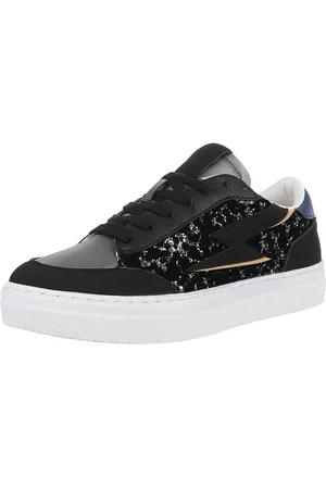 Ital-Design Damen Low-Top Freizeit Sneaker (88930645) Flach Sneakers Low in Schwarz - Verkäufer: