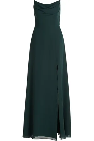 Vera Mont Abendkleid Abendkleid mit Wasserfallausschnitt Schlitz