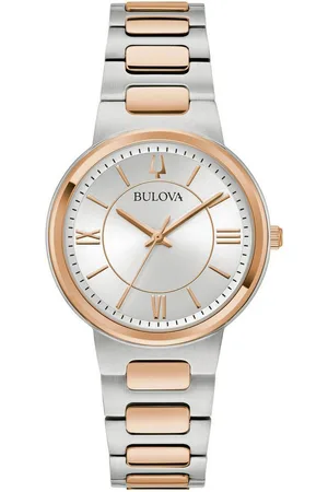 BULOVA Quarzuhr 98L327, Armbanduhr, Damenuhr, Edelstahlarmband, analog