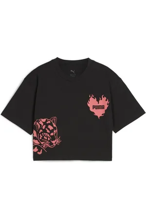 PUMA T-Shirt Essentials Graphic Kurzes T-Shirt Mädchen
