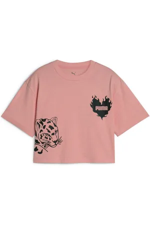 PUMA T-Shirt Essentials Graphic Kurzes T-Shirt Mädchen