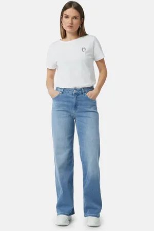 Comma, 5-Pocket-Jeans Elastische Jeans mit Wide Leg Waschung - Verkäufer: s.Oliver