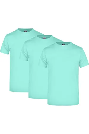 James & Nicholson T-Shirt 3er Pack Komfort-T-Shirt aus strapazierfähigem Single Jersey JN002 (Spar-Set, 3er-Pack) Hochwertiges T-Shirt in sehr großer Farbauswahl - Verkäufer: Silberpfeil