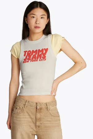 Tommy Hilfiger Tanktop TJW SLIM SH TJ BUBBLE TANK mit Logodruck