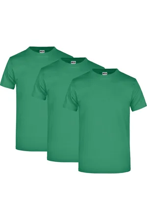James & Nicholson T-Shirt 3er Pack Komfort-T-Shirt aus strapazierfähigem Single Jersey JN002 (Spar-Set, 3er-Pack) Hochwertiges T-Shirt in sehr großer Farbauswahl - Verkäufer: Silberpfeil