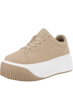 Ital-Design Damen Low-Top Freizeit Sneaker (88930138) Flach Sneakers Low in Hellbraun - Verkäufer: