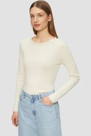 QS by s.Oliver Langarmshirt Baumwoll-Longsleeve im Slim Fit - Verkäufer: