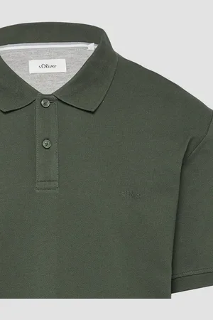 QS by s.Oliver Kurzarmshirt Poloshirt aus Baumwollpiqué Stickerei - Verkäufer: