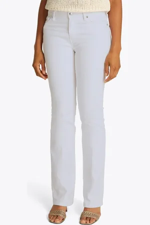 Tommy Hilfiger Bootcut-Jeans Bootcut Regular Waist mittlere normale Leibhöhe, mit Bügelfalten, mit Nieten