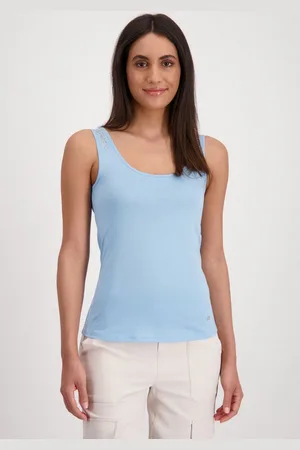 monari Tanktop mit Glitzersteinchen an den Trägern