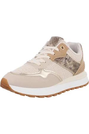Ital-Design Damen Low-Top Freizeit Sneaker (88930593) Flach Sneakers Low in Beige - Verkäufer: