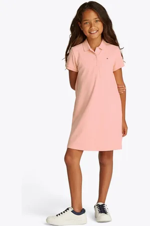 Tommy Hilfiger Polokleid ESSENTIAL POLO DRESS in Knielänge, mit Logostickerei
