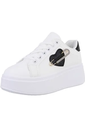 Ital-Design Damen Low-Top Freizeit Sneaker (88930463) Keilabsatz/Wedge Sneakers Low in Weiß - Verkäufer: