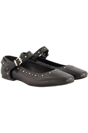 Ulla Popken Leder-Ballerinas Ziernieten Weite H Ballerina - Verkäufer: Popken Fashion Group