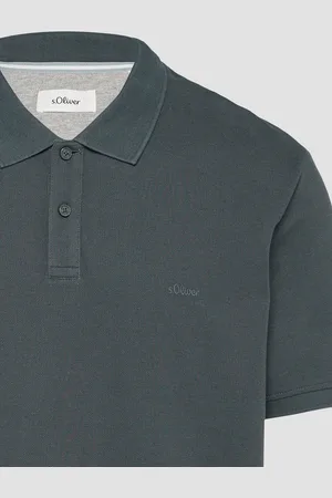QS by s.Oliver Kurzarmshirt Poloshirt aus Baumwollpiqué Stickerei - Verkäufer: