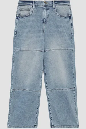 QS by s.Oliver 5-Pocket-Jeans Jeans Baggy / Relaxed Fit / Mid Rise / Wide Leg / Teilungsnähte Teilungsnaht - Verkäufer: