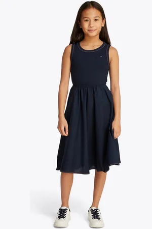 Tommy Hilfiger Sommerkleid COMBI DRESS SS mit Kontrastnähten