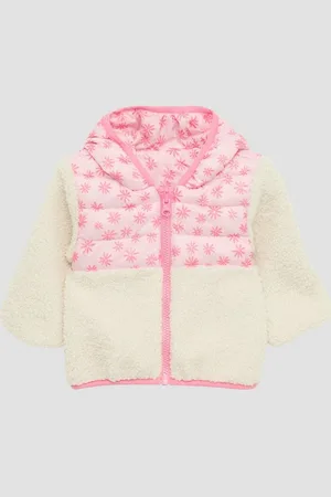 QS by s.Oliver Outdoorjacke Leicht wattierte Wendejacke mit Steppung und Teddyplüsch Paspel - Verkäufer:
