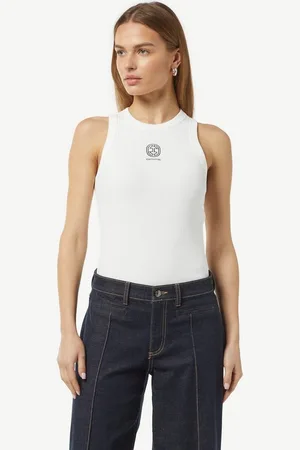 Comma, Shirttop Tanktop mit Logo-Stickerei Stickerei - Verkäufer: s.Oliver