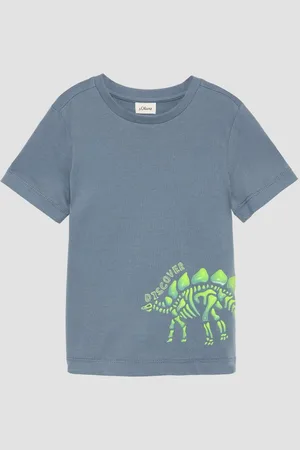 QS by s.Oliver Kurzarmshirt Weiches Baumwoll-T-Shirt mit Silicon-Print - Verkäufer: