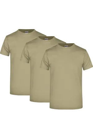 James & Nicholson T-Shirt 3er Pack Komfort-T-Shirt aus strapazierfähigem Single Jersey JN002 (Spar-Set, 3er-Pack) Hochwertiges T-Shirt in sehr großer Farbauswahl - Verkäufer: Silberpfeil