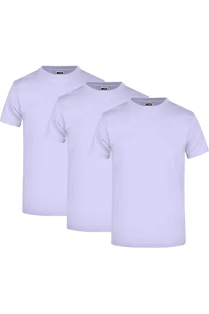 James & Nicholson T-Shirt 3er Pack Komfort-T-Shirt aus strapazierfähigem Single Jersey JN002 (Spar-Set, 3er-Pack) Hochwertiges T-Shirt in sehr großer Farbauswahl - Verkäufer: Silberpfeil