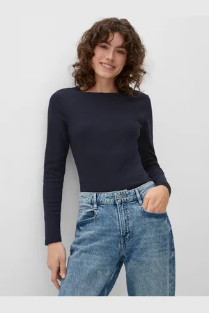 QS by s.Oliver Langarmshirt Longsleeve mit Rippstruktur - Verkäufer: