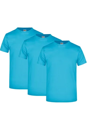 James & Nicholson T-Shirt 3er Pack Komfort-T-Shirt aus strapazierfähigem Single Jersey JN002 (Spar-Set, 3er-Pack) Hochwertiges T-Shirt in sehr großer Farbauswahl - Verkäufer: Silberpfeil
