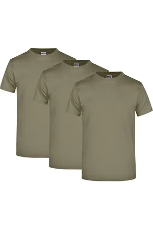 James & Nicholson T-Shirt 3er Pack Komfort-T-Shirt aus strapazierfähigem Single Jersey JN002 (Spar-Set, 3er-Pack) Hochwertiges T-Shirt in sehr großer Farbauswahl - Verkäufer: Silberpfeil