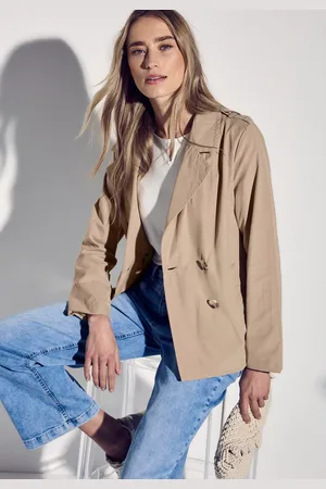 Street one Trenchcoat doppelreihig und mit Reverskragen