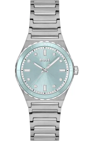 HUGO BOSS Quarzuhr CANDOR LADIES SPORT 1502786, Armbanduhr, Damenuhr, Edelstahlarmband, analog, Glassteine