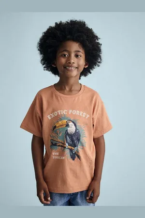 Vertbaudet Kurzarmshirt Jungen T-Shirt Mit Tierprint, Recycling-Baumwolle - Verkäufer: