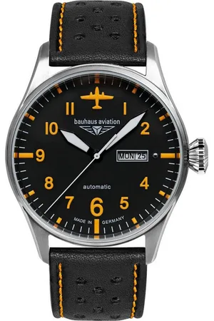 Bauhaus Automatikuhr Flight Control Automatic 2766-5, Armbanduhr, Herrenuhr, Made in Germany, Mechanische Uhr, analog, Tag
